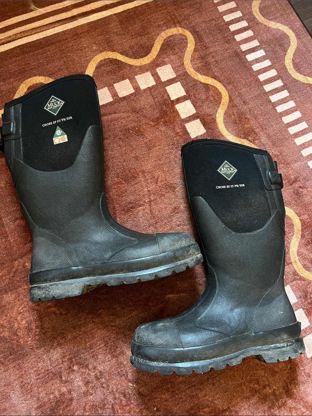 Safety Toe Muck Boots Chore Wide Calf Insulated
